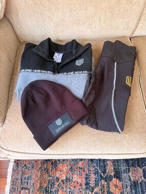 Like New Maya Delorex Set: Luna Breeches (XS), Charlie Halfzip (S), & Ada Beanie